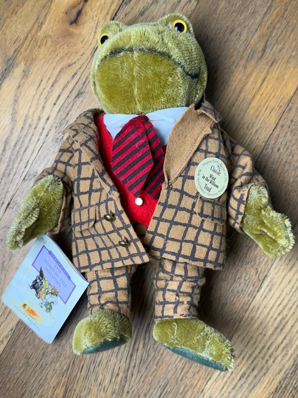 Steiff Mr. Toad Wind in the Willows Limited Edition Mohair #485/4000 1998